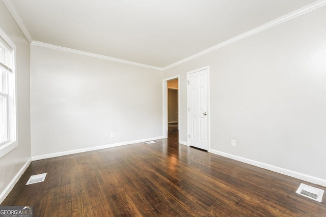 1381 Benteen Way SE, Atlanta, GA 30315 - empty room with crown molding and dark wood-type flooring