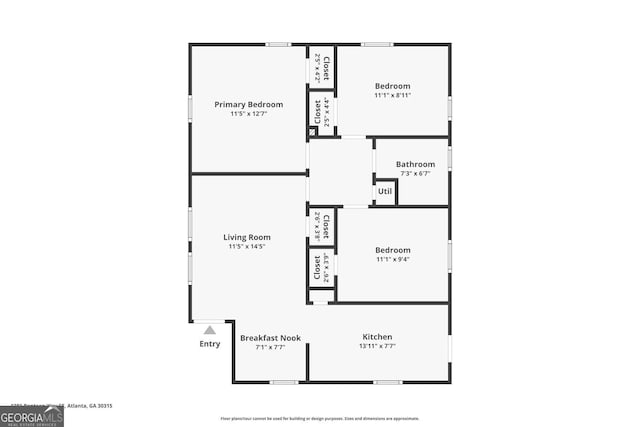 1381 Benteen Way SE, Atlanta, GA 30315 - view of room layout