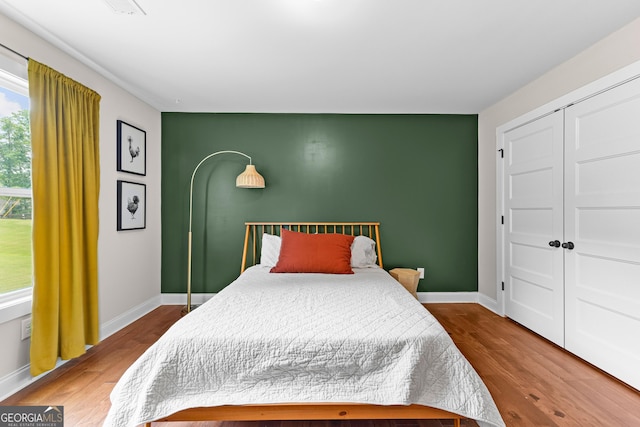 19 E Murphy St, Newnan, GA 30263 - bedroom with wood finished floors and baseboards