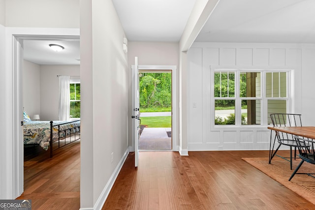 19 E Murphy St, Newnan, GA 30263 - entrance foyer featuring wood finished floors and plenty of natural light