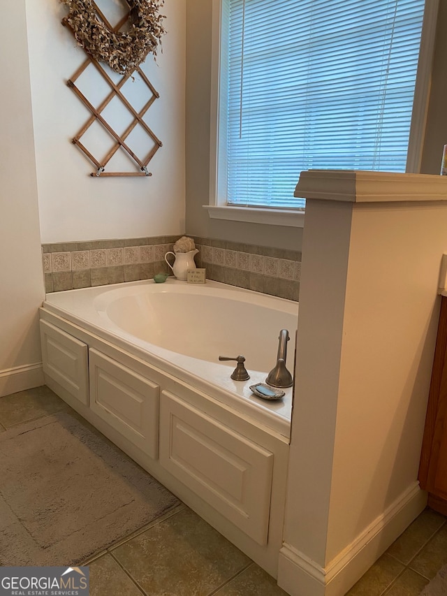 475 Harbour Shores Dr, Jackson, GA 30233 - full bathroom with a bath, tile patterned floors, and baseboards