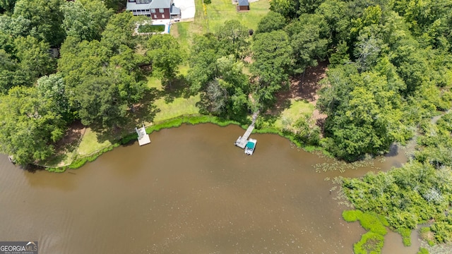 475 Harbour Shores Dr, Jackson, GA 30233 - drone / aerial view of a nearby body of water and a tree filled landscape