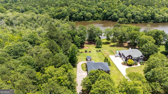 475 Harbour Shores Dr, Jackson, GA 30233 - aerial view of a forest and a large body of water