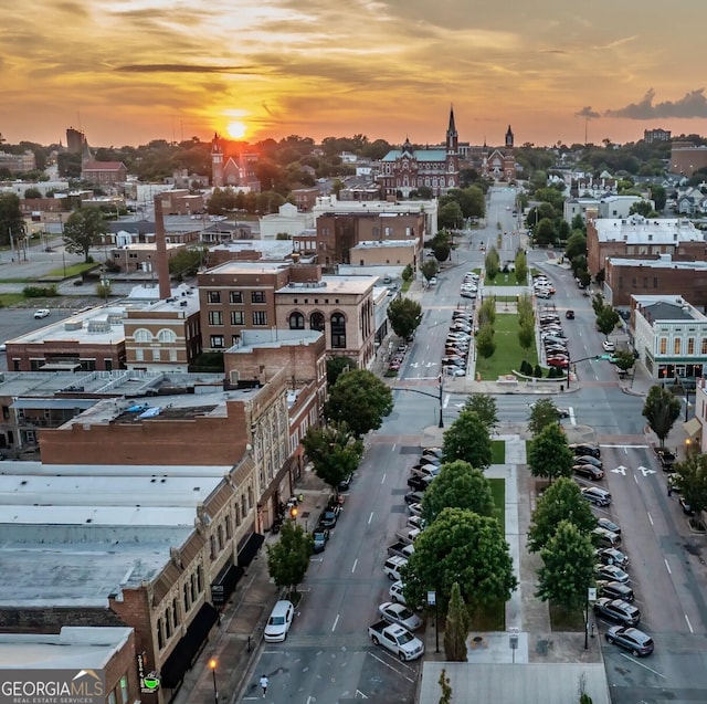 435 New St, Macon, GA 31201 - view of aerial view at dusk