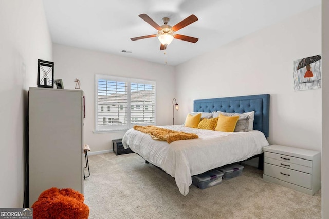 153 Witter Way, Woodstock, GA 30188 - carpeted bedroom with a ceiling fan and baseboards