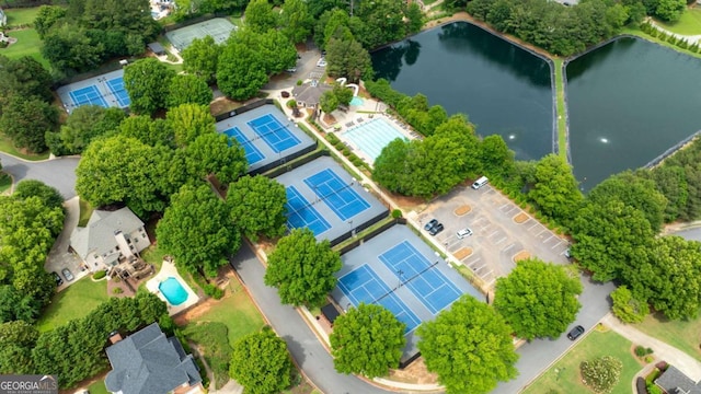 6695 Buckingham Cir, Cumming, GA 30040 - drone / aerial view of a nearby body of water