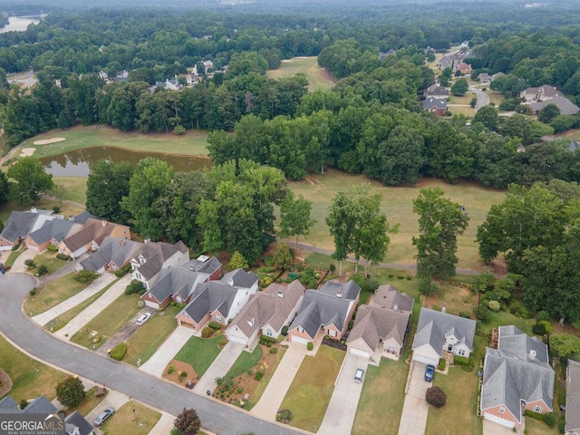215 Fairway Ct, Newnan, GA 30265 - aerial view of property and surrounding area featuring nearby suburban area and a large body of water