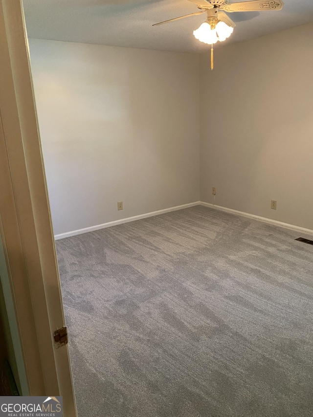 3788 Hartley Bridge Rd, Macon, GA 31216 - empty room featuring ceiling fan and carpet