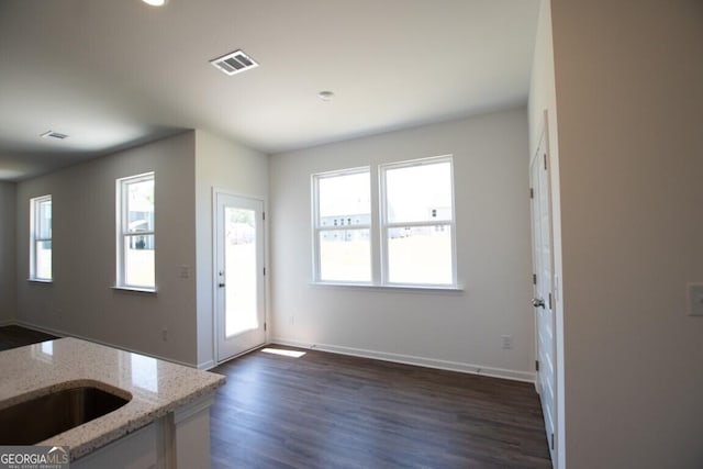 280 River Run Dr Unit 79, Dallas, GA 30132 - foyer featuring dark wood-style floors and baseboards