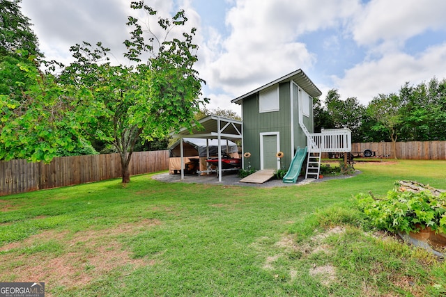 100 Huntcliff Ct, Lagrange, GA 30240 - rear view of property featuring a fenced backyard