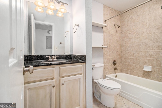 1445 Monroe Dr NE Unit F10, Atlanta, GA 30324 - full bathroom with tile patterned flooring, vanity, and tub / shower combination