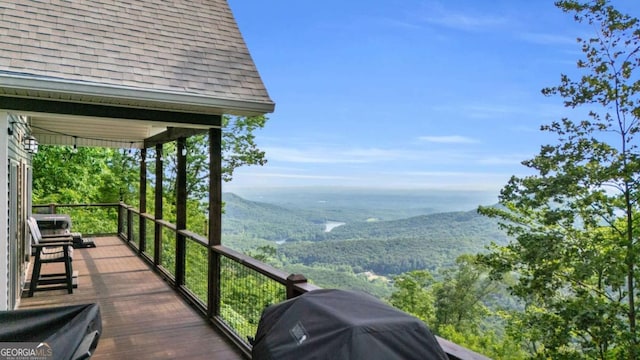 191 Rimrock Rd Unit 63, Jasper, GA 30143 - balcony with a mountain view and grilling area