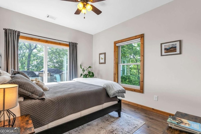 191 Rimrock Rd Unit 63, Jasper, GA 30143 - bedroom with wood finished floors, baseboards, and ceiling fan