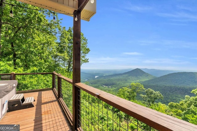 191 Rimrock Rd Unit 63, Jasper, GA 30143 - wooden deck featuring a mountain view