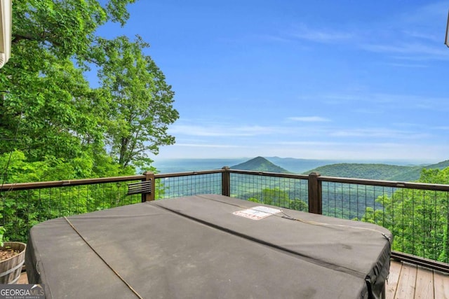 191 Rimrock Rd Unit 63, Jasper, GA 30143 - wooden deck featuring a mountain view