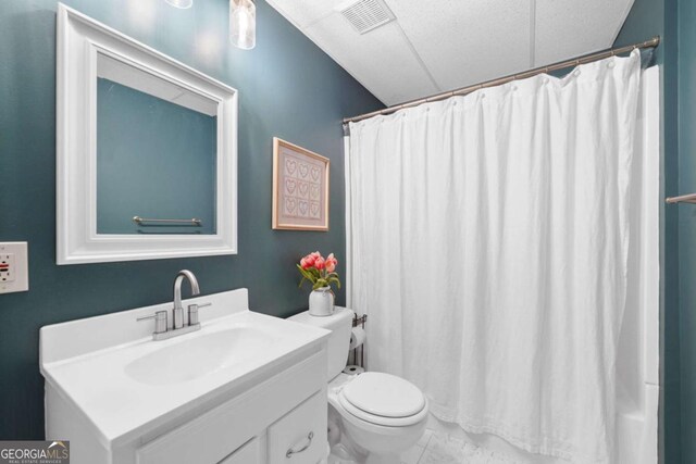 117 Willow View Ln, Canton, GA 30114 - bathroom featuring vanity and a shower with curtain