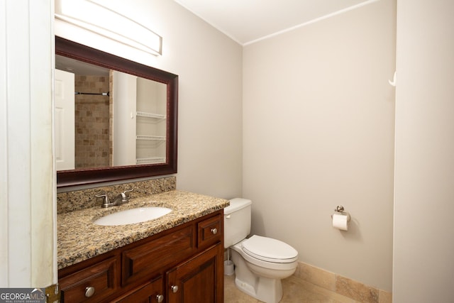 1017 Ridgefield Dr, Peachtree City, GA 30269 - full bath with toilet, vanity, and a shower