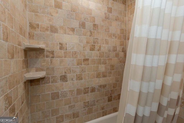 1017 Ridgefield Dr, Peachtree City, GA 30269 - full bath with shower / bathtub combination with curtain