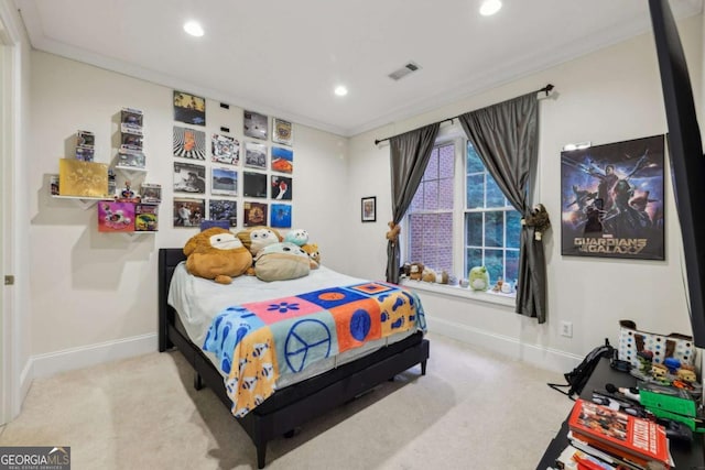 3280 Stillhouse Ln SE Unit 212, Atlanta, GA 30339 - bedroom featuring carpet, recessed lighting, and ornamental molding