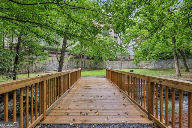 3280 Stillhouse Ln SE Unit 212, Atlanta, GA 30339 - wooden deck with a fenced backyard