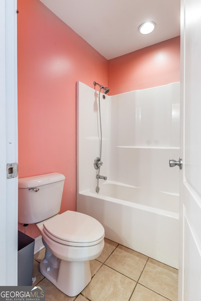 23 Raleigh Dr, Lafayette, GA 30728 - full bath with toilet, shower / bathtub combination, and tile patterned floors