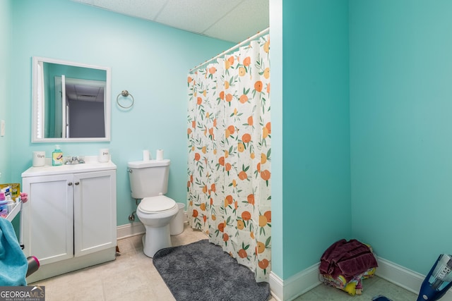 23 Raleigh Dr, Lafayette, GA 30728 - full bathroom featuring vanity, toilet, and a shower with shower curtain