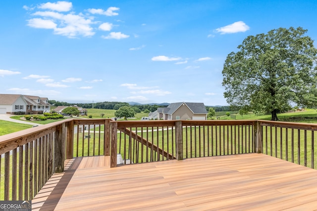 23 Raleigh Dr, Lafayette, GA 30728 - deck featuring a yard
