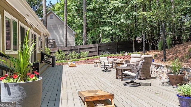 4320 Oklahoma Way NW, Kennesaw, GA 30152 - wooden terrace with an outdoor living space