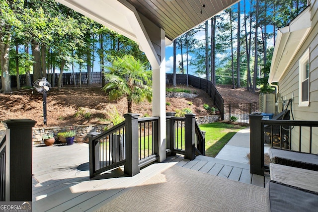 4320 Oklahoma Way NW, Kennesaw, GA 30152 - deck featuring a fenced backyard