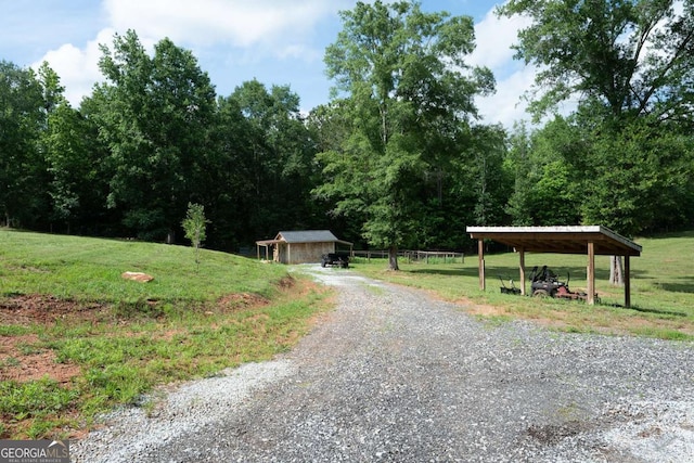 1270 Mccannon Morris Rd, Hull, GA 30646 - view of dirt / gravel road with a view of trees