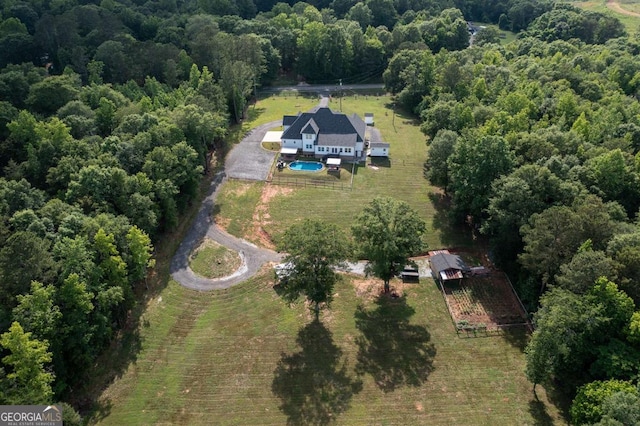 1270 Mccannon Morris Rd, Hull, GA 30646 - view of property location with a forest and a pool area