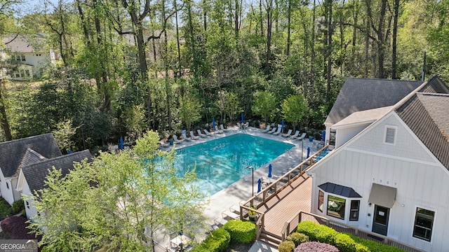 1174 City Park Ln, Decatur, GA 30033 - community pool featuring a wooden deck