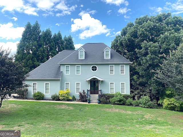 4402 Sugar Maple Pl, Gainesville, GA 30506 - colonial inspired home featuring a front yard and roof with shingles