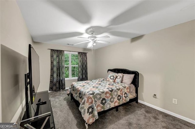 4375 Split Creek Dr, Douglasville, GA 30135 - bedroom featuring carpet floors and a ceiling fan