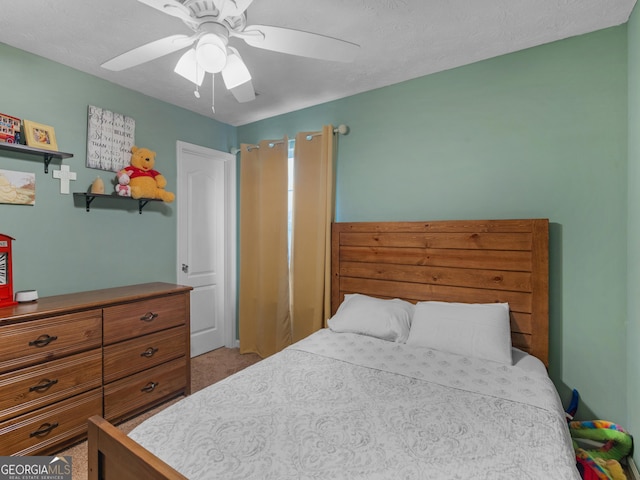 300 Furrow Creek Ct, Jackson, GA 30233 - bedroom with carpet flooring and ceiling fan