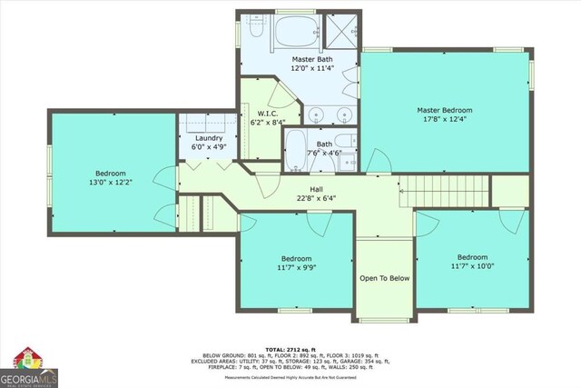 2018 Township Dr, Woodstock, GA 30189 - view of home floor plan
