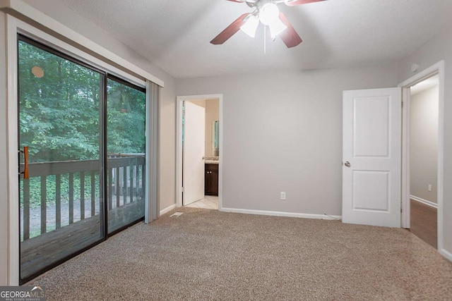220 Harwell Rd NW, Atlanta, GA 30331 - unfurnished bedroom with access to outside, light carpet, baseboards, and ensuite bathroom