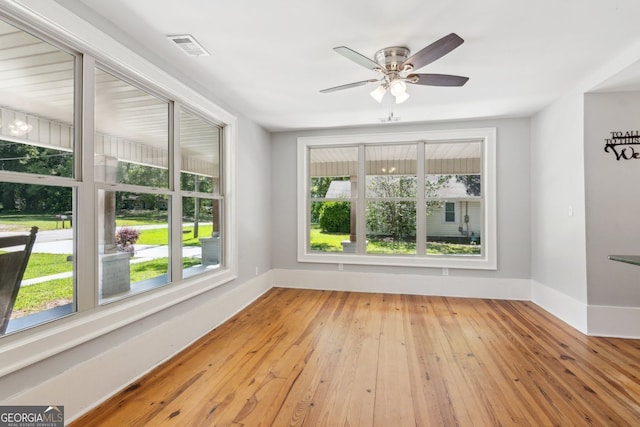1382 6th Ave, Auburn, GA 30011 - spare room featuring ceiling fan and light wood-style flooring