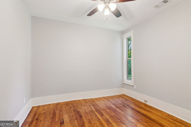 1382 6th Ave, Auburn, GA 30011 - empty room featuring wood finished floors and a ceiling fan