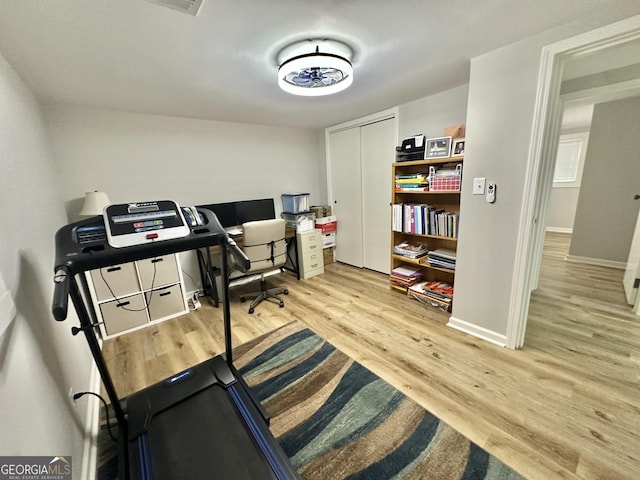 2165 S River Rd, Franklin, GA 30217 - office with wood finished floors and baseboards