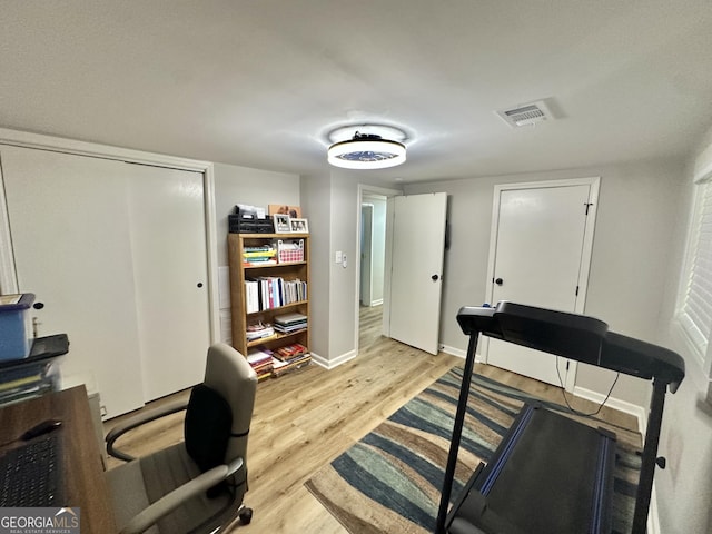 2165 S River Rd, Franklin, GA 30217 - office space with light wood-style flooring and baseboards