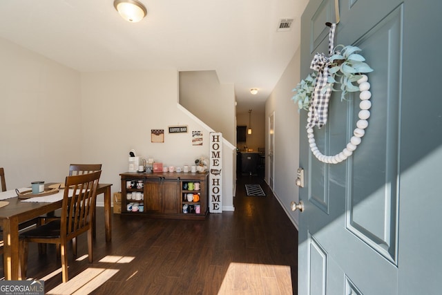 247 Morgan Field Blvd, Ludowici, GA 31316 - foyer entrance with dark wood-style flooring and baseboards