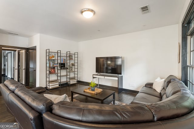 1300 Dekalb Ave NE Unit 711, Atlanta, GA 30307 - living room with dark wood-type flooring