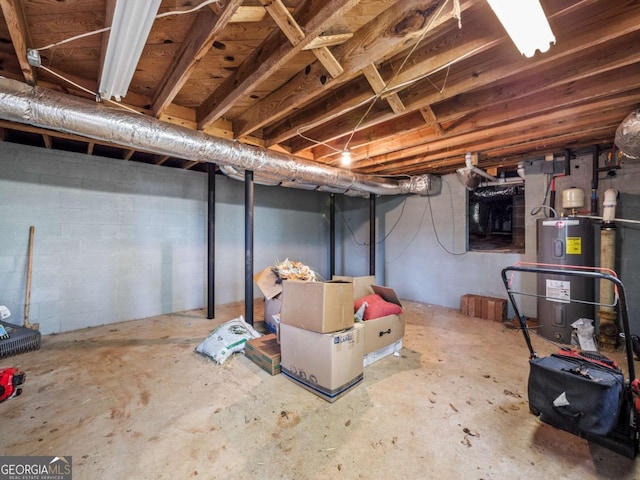 1488 Vine St NE, Gainesville, GA 30501 - unfinished below grade area featuring water heater