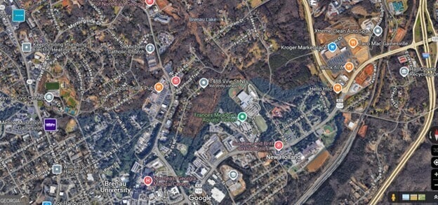 1488 Vine St NE, Gainesville, GA 30501 - map of property location