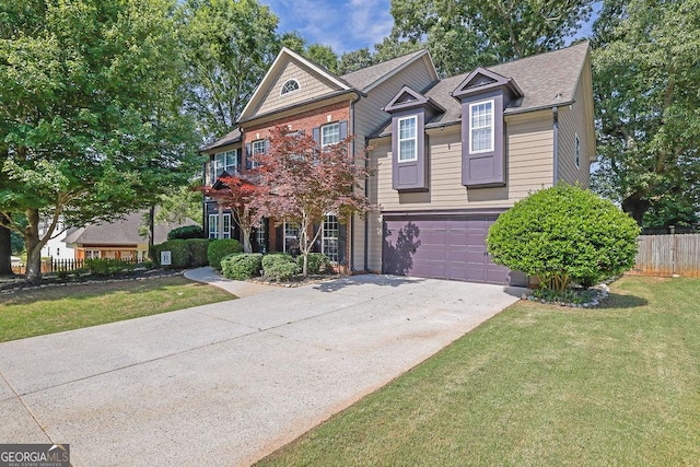 2295 Hemrick Rd, Cumming, GA 30041 - view of front facade with driveway, an attached garage, and a shingled roof