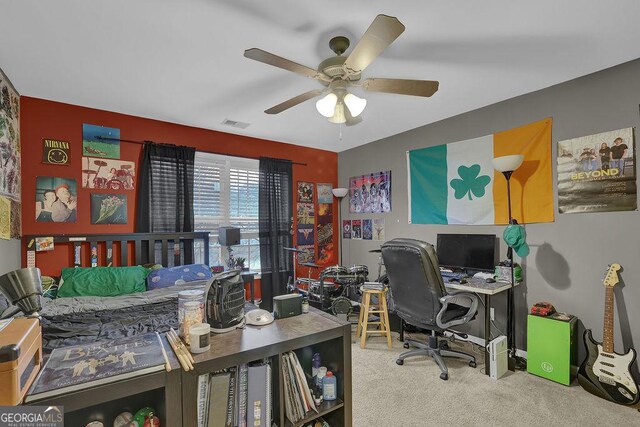 2295 Hemrick Rd, Cumming, GA 30041 - office space with ceiling fan and carpet