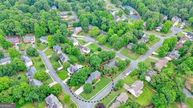 1206 Mountainside Trce NW, Kennesaw, GA 30152 - aerial view of property's location featuring nearby suburban area