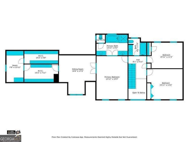 1206 Mountainside Trce NW, Kennesaw, GA 30152 - floor plan / room layout