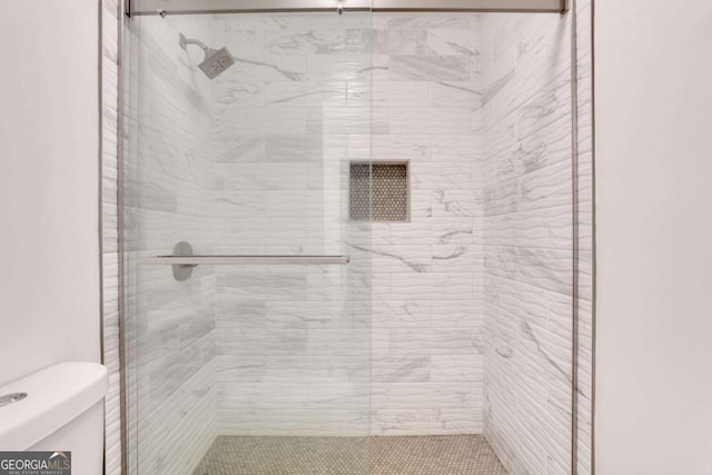 206 Tuxworth Cir, Decatur, GA 30033 - full bath with toilet and a stall shower